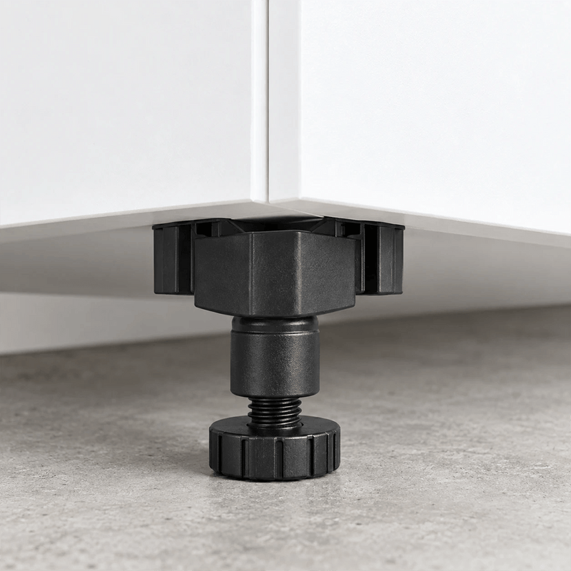 Klovo White 7-Piece Garage Cabinet System with Laminated Worktop