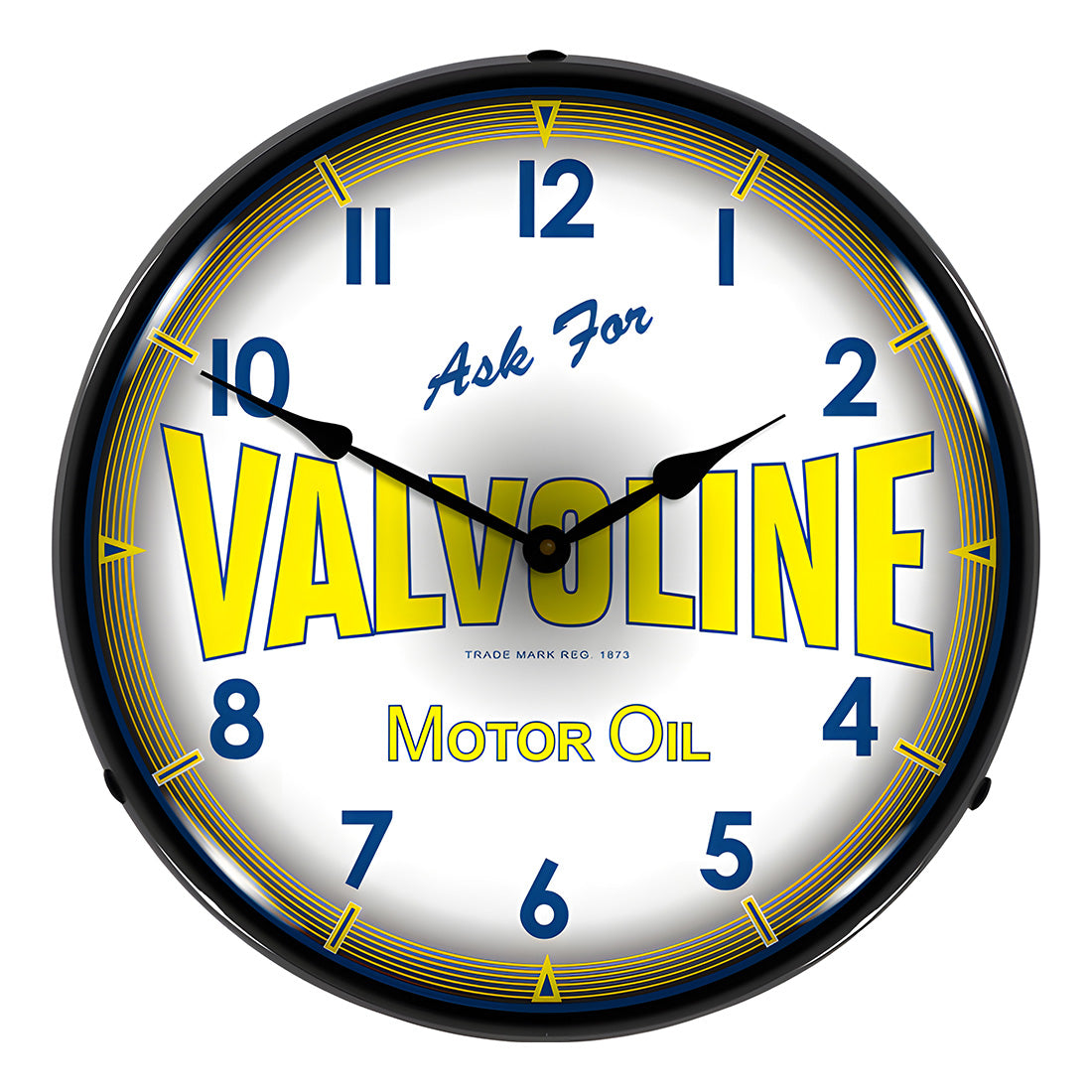 専用【Valvoline バルボリンオイル】ヴィンテージネオン時計付看板 Collectable Sign and Clock Valvoline Motor Oil Backlit Wall Clock