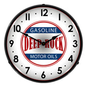 Collectable Sign and Clock Deep Rock Motor Oils Backlit Wall Clock