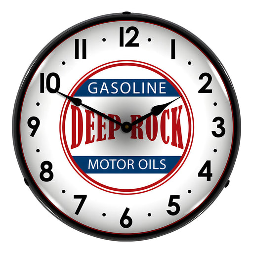 Collectable Sign and Clock Deep Rock Motor Oils Backlit Wall Clock