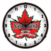 Collectable Sign and Clock Supertest Petroleum Backlit Wall Clock