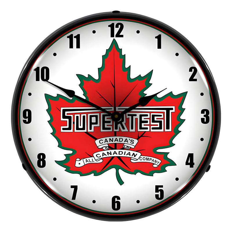 Collectable Sign and Clock Supertest Petroleum Backlit Wall Clock