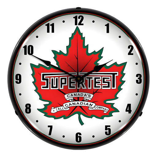 Collectable Sign and Clock Supertest Petroleum Backlit Wall Clock