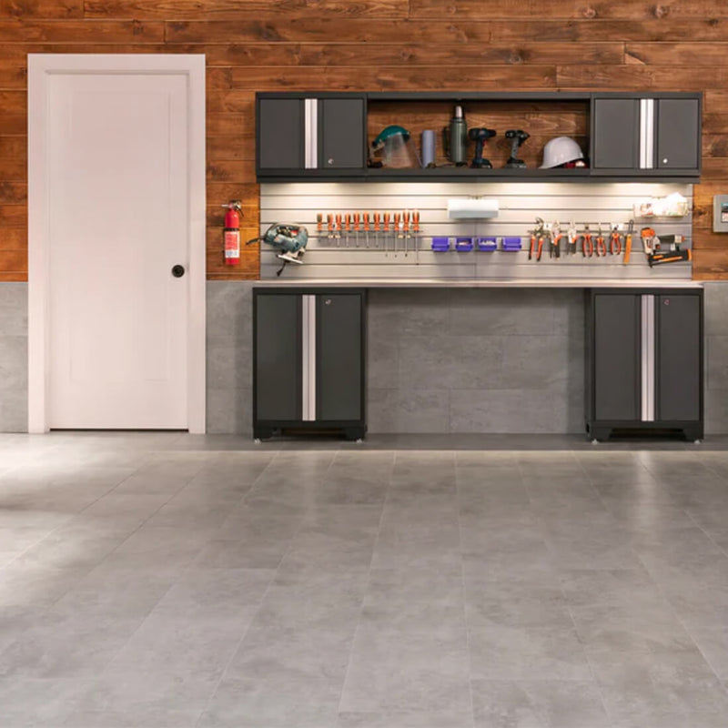 NewAge Products Titanium Stone Composite 9.5mm Luxury Vinyl Tile Flooring (400 sq. ft. Bundle)