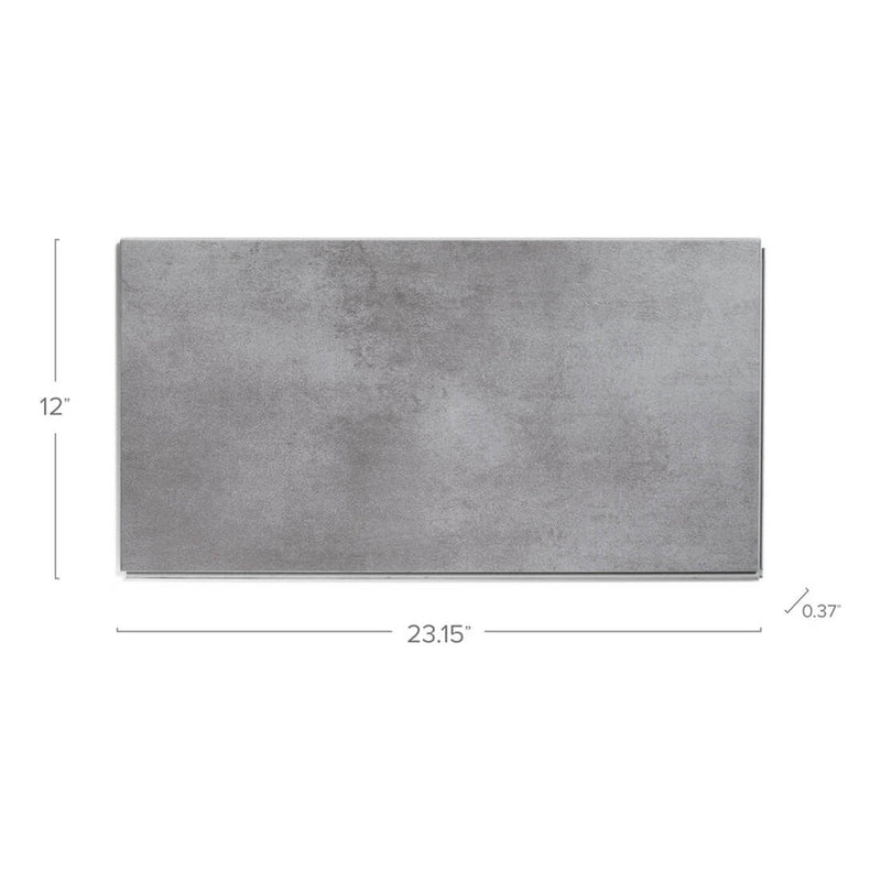 NewAge Products Charcoal Stone Composite 9.5mm Luxury Vinyl Tile Flooring (7 Pack)