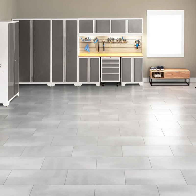 NewAge Products Frost Gray Stone Composite 9.5mm Luxury Vinyl Tile Flooring (250 sq. ft. Bundle)