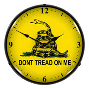 Collectable Sign and Clock Don’t Tread On Me Backlit Wall Clock