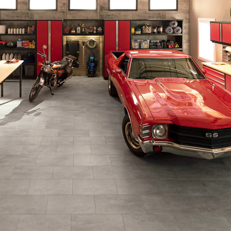 NewAge Products Titanium Stone Composite 9.5mm Luxury Vinyl Tile Flooring (250 sq. ft. Bundle)