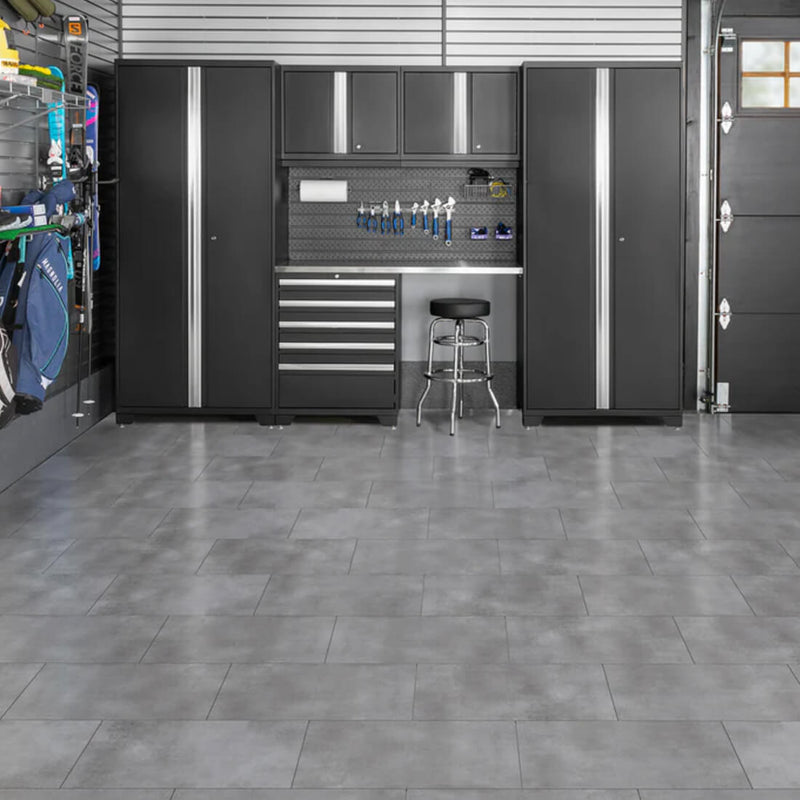 NewAge Products Charcoal Stone Composite 9.5mm Luxury Vinyl Tile Flooring (1000 sq. ft. Bundle)