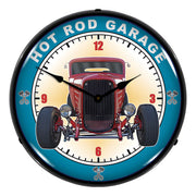 Collectable Sign and Clock Hot Rod Garage Backlit Wall Clock