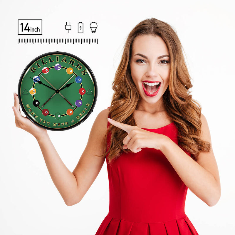 Collectable Sign and Clock Wall Clock