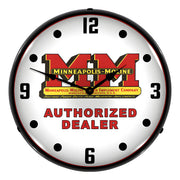 Collectable Sign and Clock Minneapolis Moline Backlit Wall Clock
