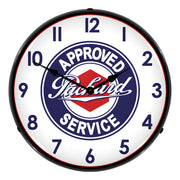 Collectable Sign and Clock Packard Approved Service Backlit Wall Clock