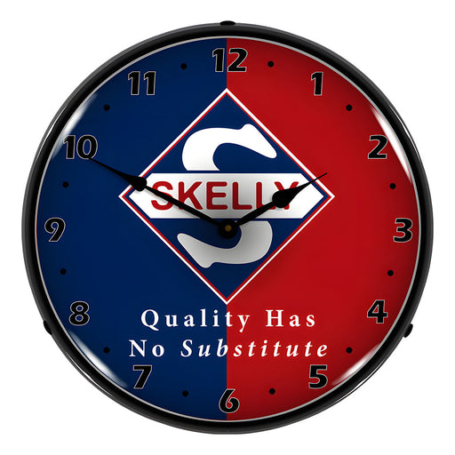 Collectable Sign and Clock Skelly Quality Has No Substitute Backlit Wall Clock
