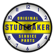 Collectable Sign and Clock Original Studebaker Service Parts Backlit Wall Clock