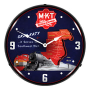 Collectable Sign and Clock MKT Katy Lines Backlit Wall Clock