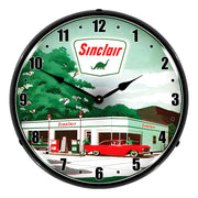 Collectable Sign and Clock Sinclair Gas Station Backlit Wall Clock