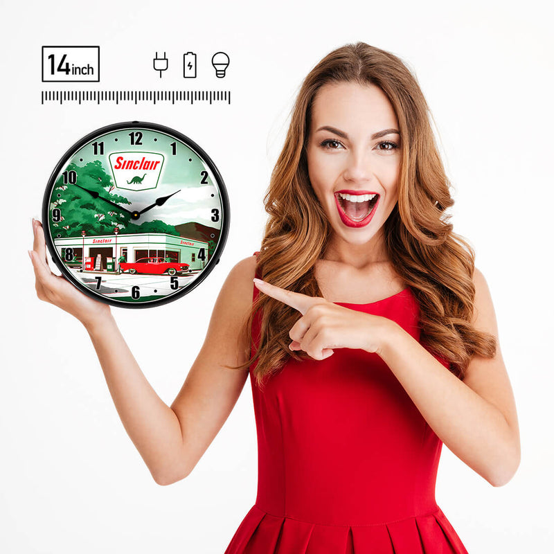 Collectable Sign and Clock Wall Clock