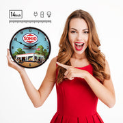 Collectable Sign and Clock Wall Clock