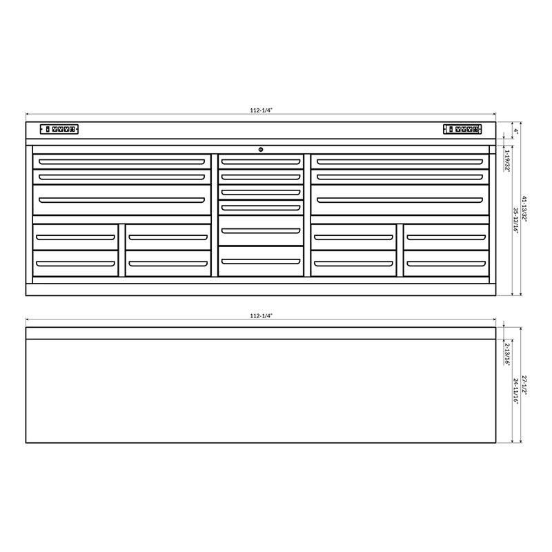 Dragonfire Tools Pro Series 20-Drawer 9-Foot Workbench (Black)
