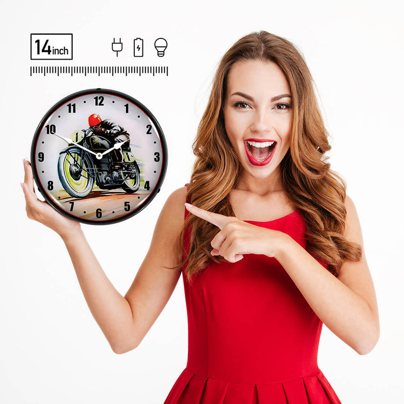 Collectable Sign and Clock Wall Clock