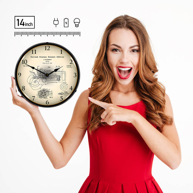 Collectable Sign and Clock Wall Clock