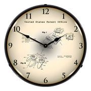 Collectable Sign and Clock 2001 Nintendo 64 Game System and Controller Patent Blueprint Backlit Wall Clock