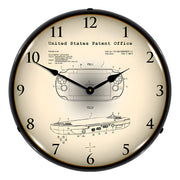 Collectable Sign and Clock 2012 Playstation Vita Patent Blueprint Backlit Wall Clock