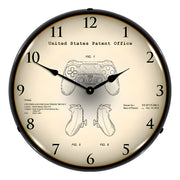 Collectable Sign and Clock 2013 PS4 Controller Patent Blueprint Backlit Wall Clock