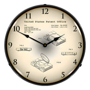 Collectable Sign and Clock 1994 Sony Playstation Patent Blueprint Backlit Wall Clock
