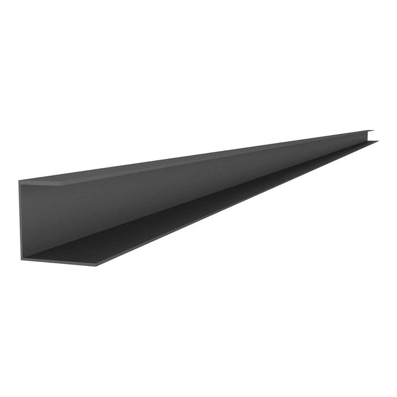 Proslat 96" PVC Slatwall J Trim - Charcoal (5-Pack) | 23155K | Garage Giant