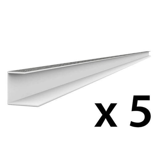 Proslat PROCORE+ PVC 8 ft. Slatwall Side Trim - Gray Wood (5-Pack) | 26125K | Garage Giant