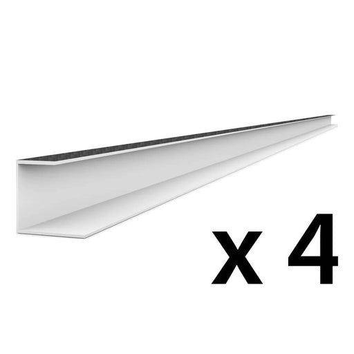 Proslat PROCORE+ PVC 8 ft. Slatwall Side-Trim - Carbon Fiber (4-Pack) | 27124K | Garage Giant