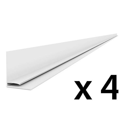 Proslat PROCORE+ PVC 8 ft. Slatwall Top Trim - Carbon Fiber (4-Pack) | 27224K | Garage Giant