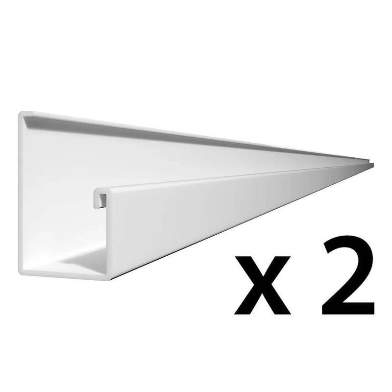 Proslat PROCORE+ PVC 8 ft. Slatwall Starter Trim (2-Pack) | 27422K | Garage Giant