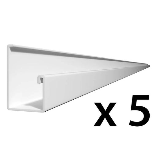 Proslat PROCORE+ PVC 8 ft. Slatwall Starter Trim (5-Pack) | 27425K | Garage Giant