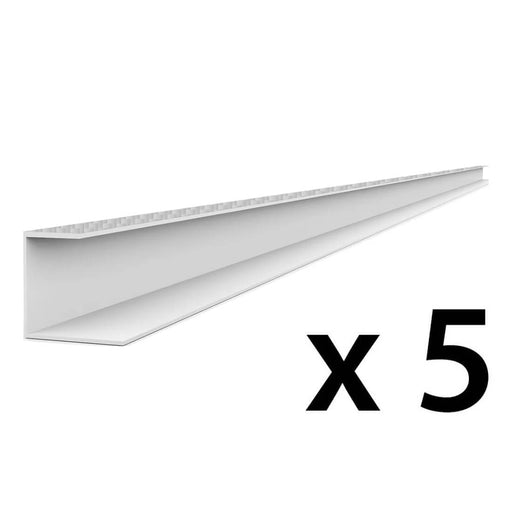 Proslat PROCORE+ PVC 8 ft. Slatwall Side Trim - Silver Gray Carbon Fiber (5-Pack) | 28125K | Garage Giant