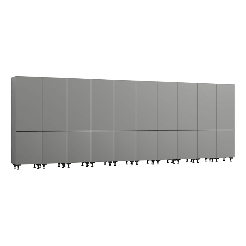 Klovo Grey 10-Piece Tall Garage Cabinet System
