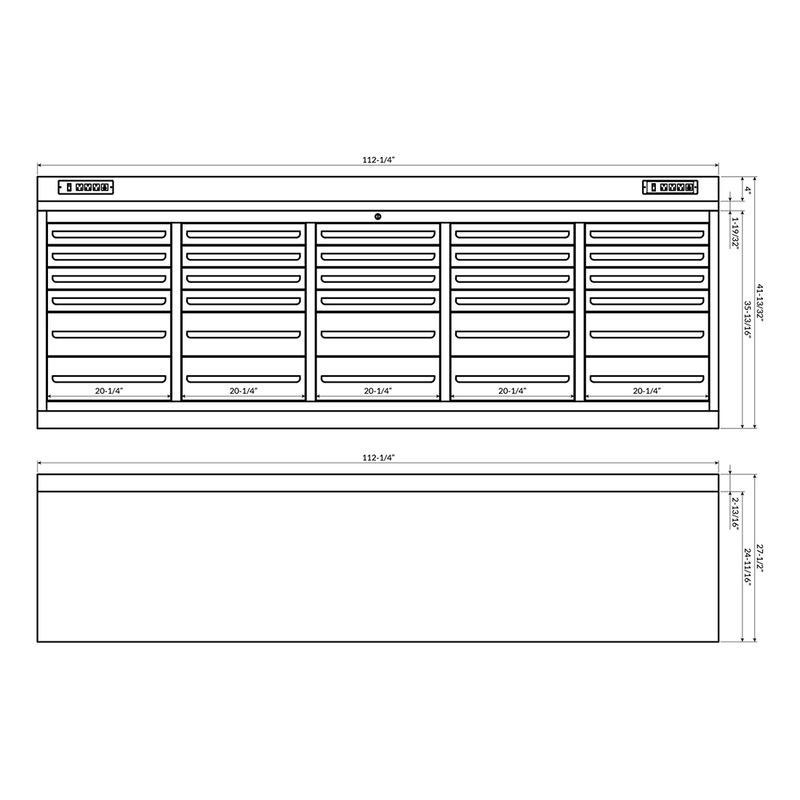 Dragonfire Tools Pro Series 30-Drawer 9-Foot Workbench (Black)
