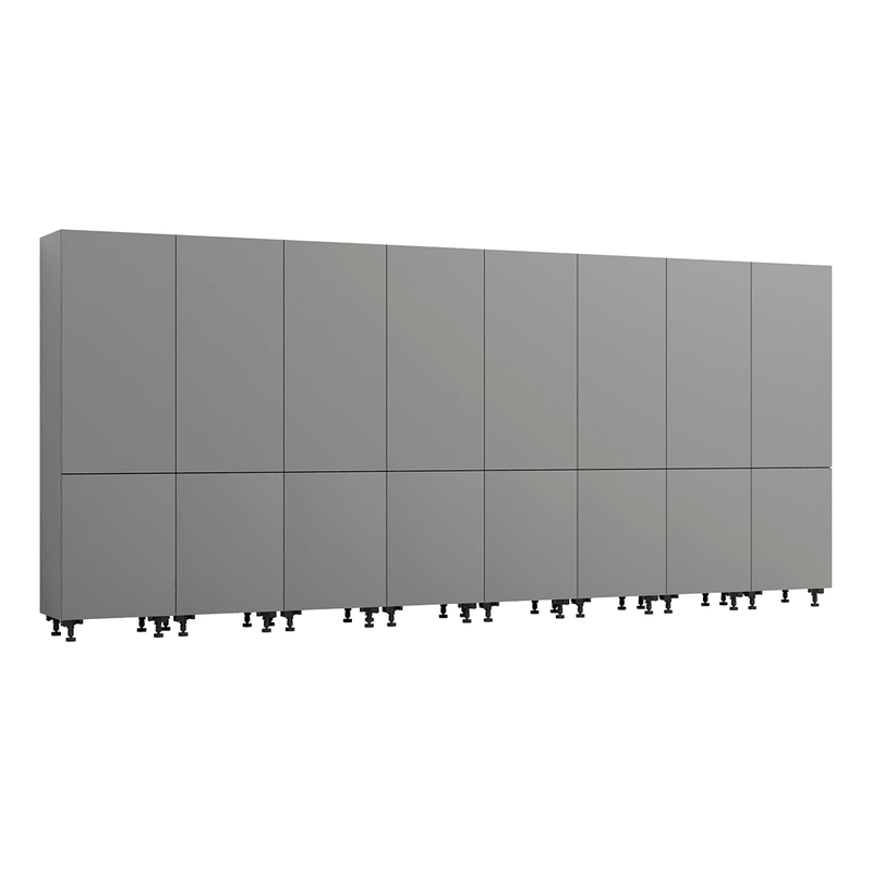 Klovo Grey 8-Piece Tall Garage Cabinet System