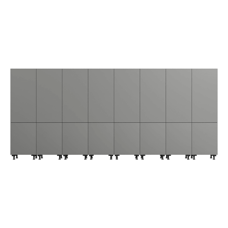 Klovo Grey 8-Piece Tall Garage Cabinet System