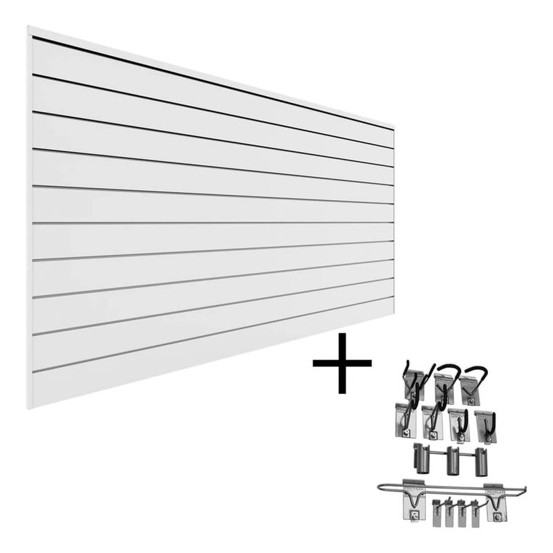 Proslat Slatwall Sports Bundle (White) | 33004K | Garage Giant