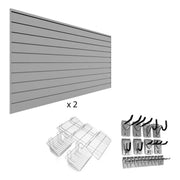 Proslat Ultimate Slatwall Wall Storage Bundle (Light Gray) | 33709K | Garage Giant