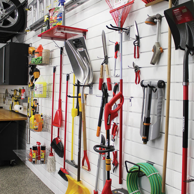 Proslat PVC Standard Slatwall Bundle - White | 33720K | Garage Giant