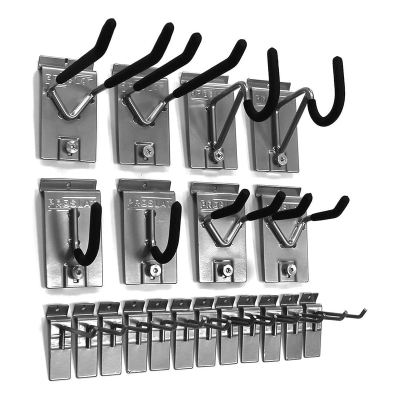 Proslat PVC The Complete Slatwall Bundle - Charcoal | 33728K | Garage Giant