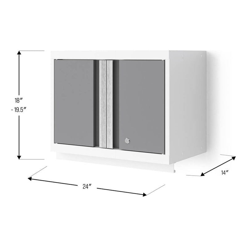 NewAge Products Bold XL Platinum 24-Inch Wall Cabinet
