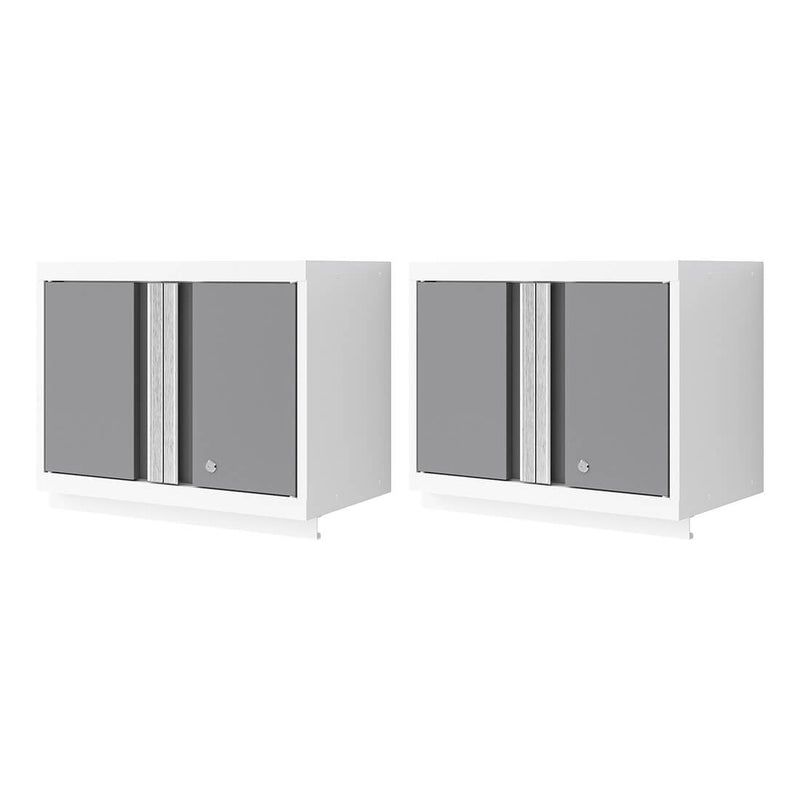 NewAge Products Bold XL Platinum 24-Inch Wall Cabinet (2-Pack)