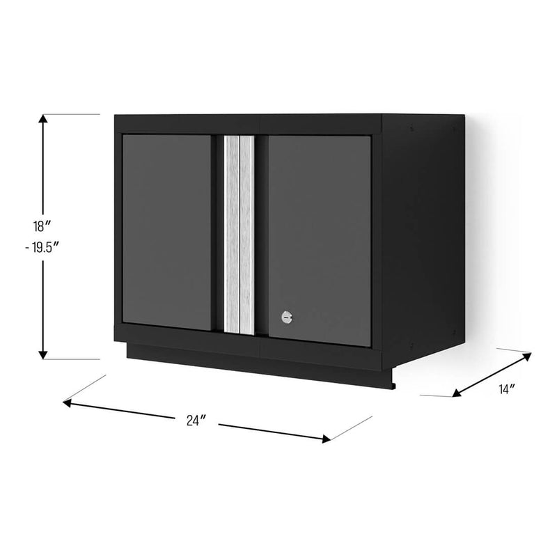 NewAge Products Bold XL Grey 24-Inch Wall Cabinet