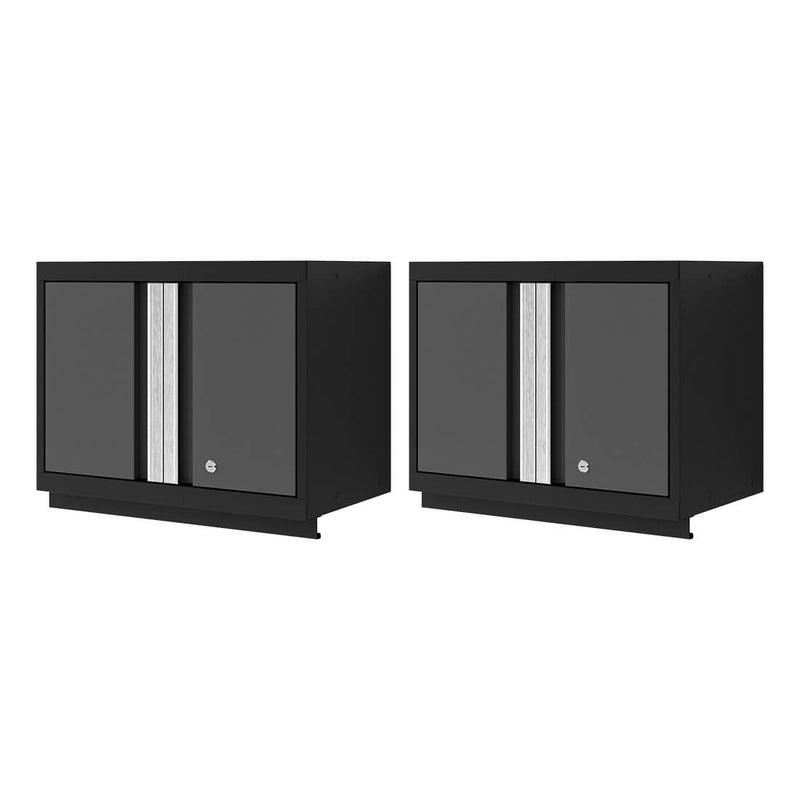 NewAge Products Bold XL Grey 24-Inch Wall Cabinet (2-Pack)