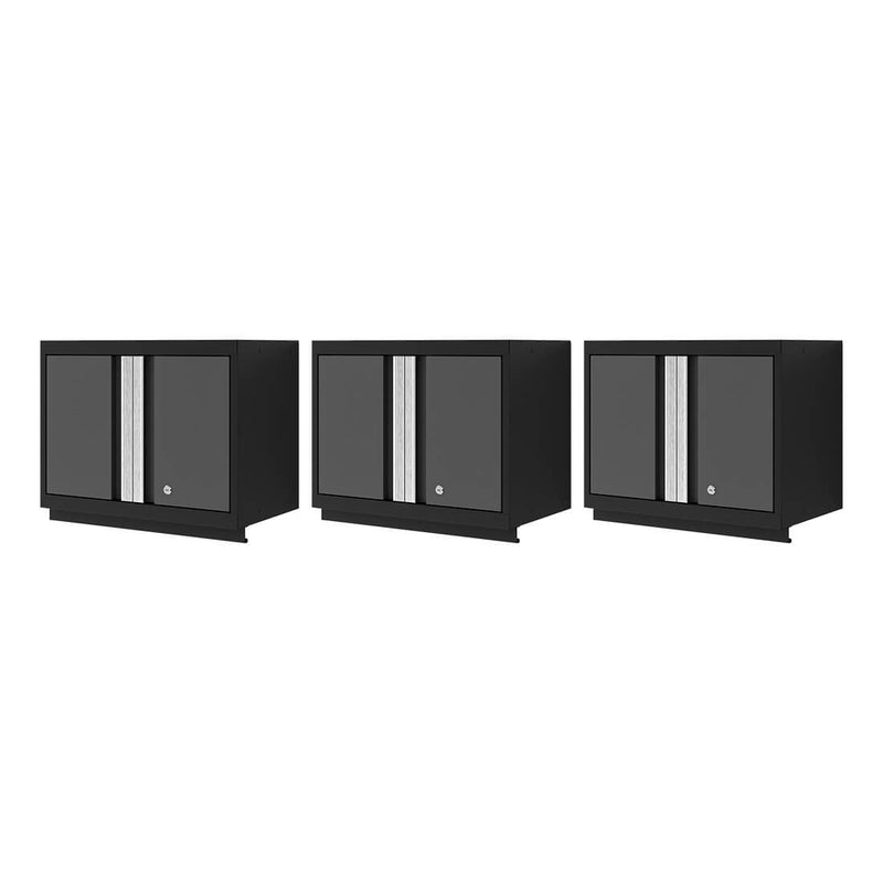 NewAge Products Bold XL Grey 24-Inch Wall Cabinet (3-Pack)